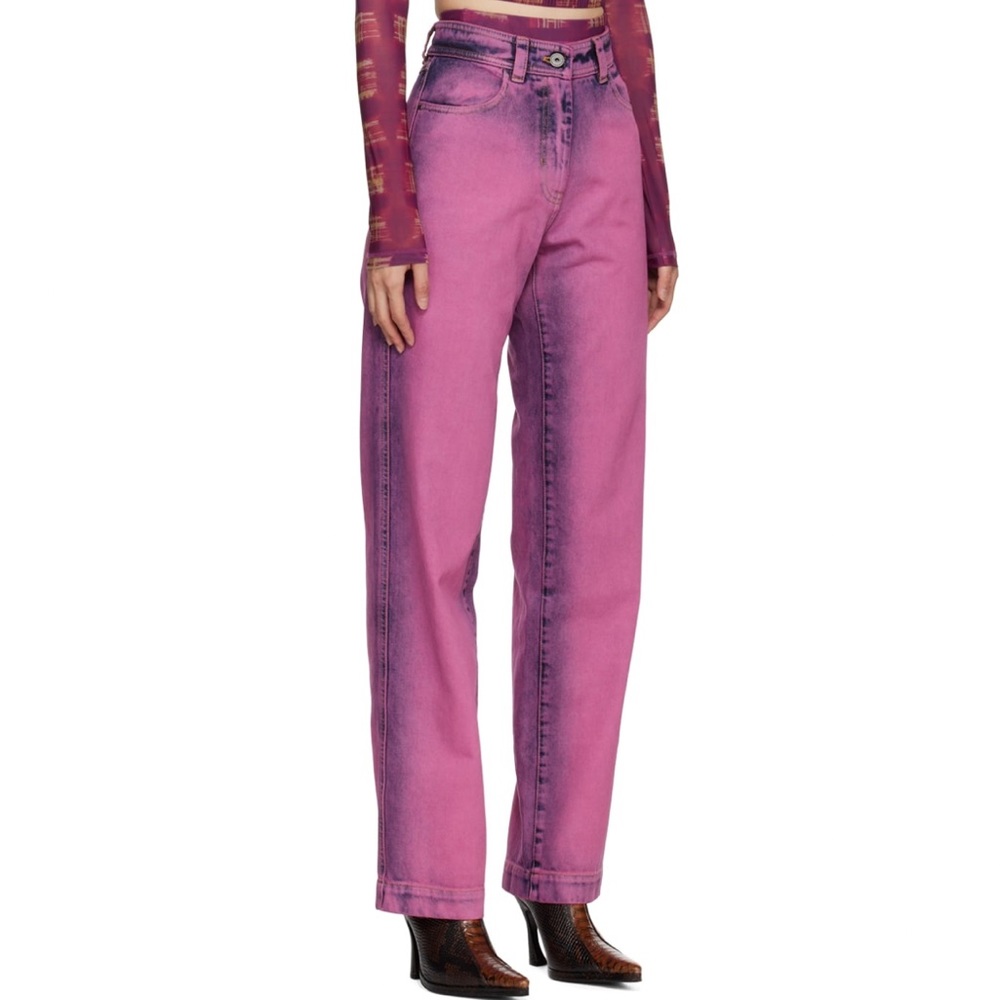 KNWLS purple ayflex jeans high rise straight leg
